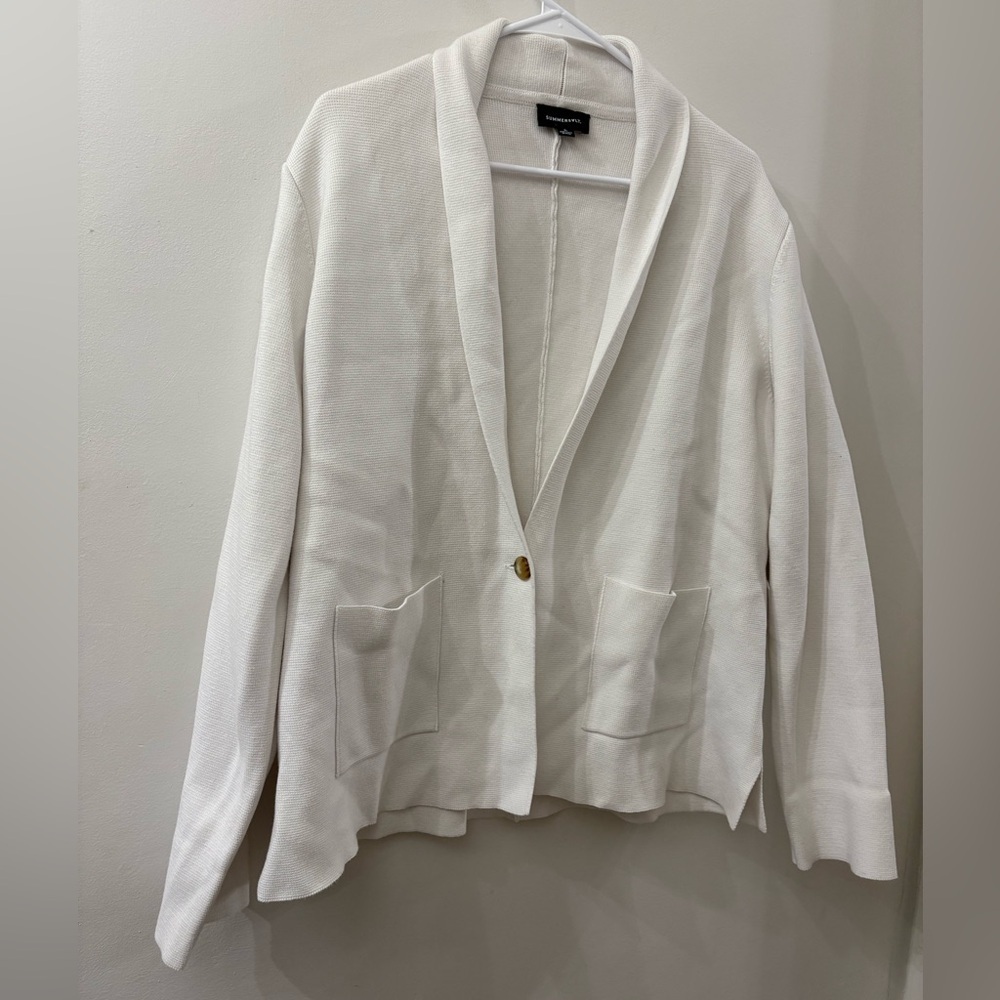Summersalt shawl collar sweater blazer - NWT - women’s XL - organic cotton blend